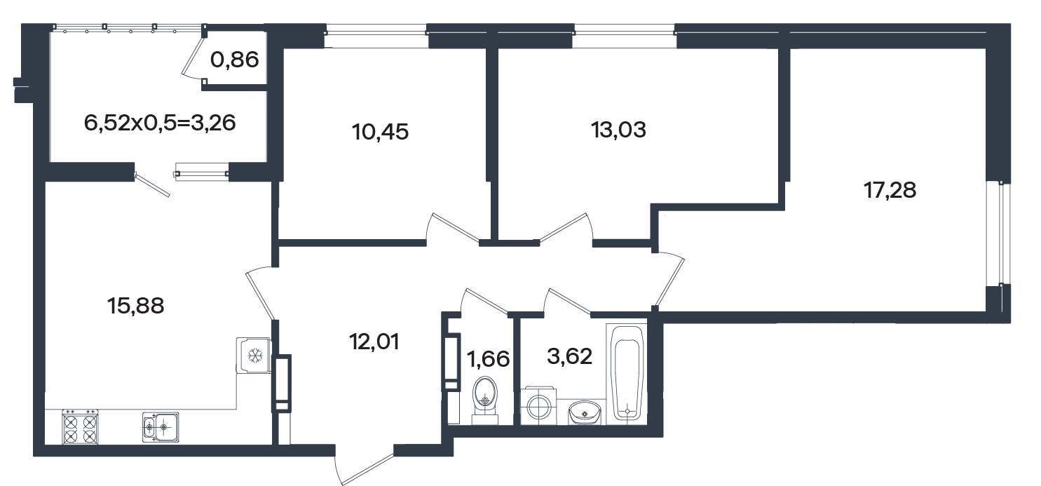 3К-квартира