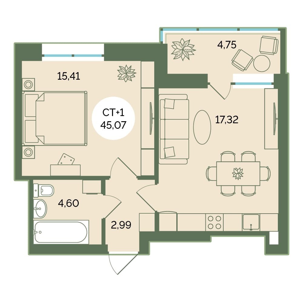 2D изображение однушки