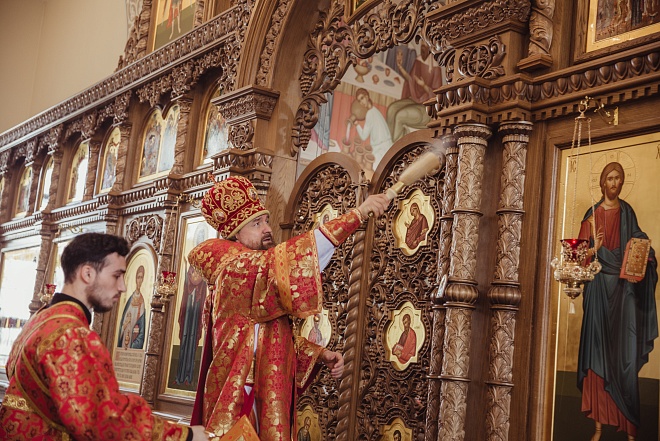 Освящение иконостаса в Андреевском храме