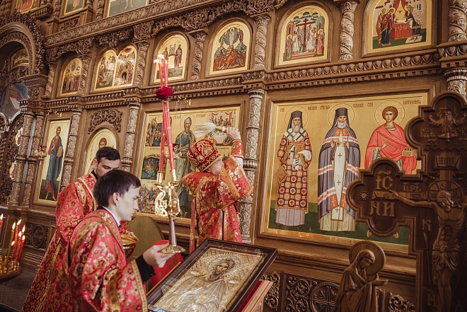Освящение иконостаса в Андреевском храме