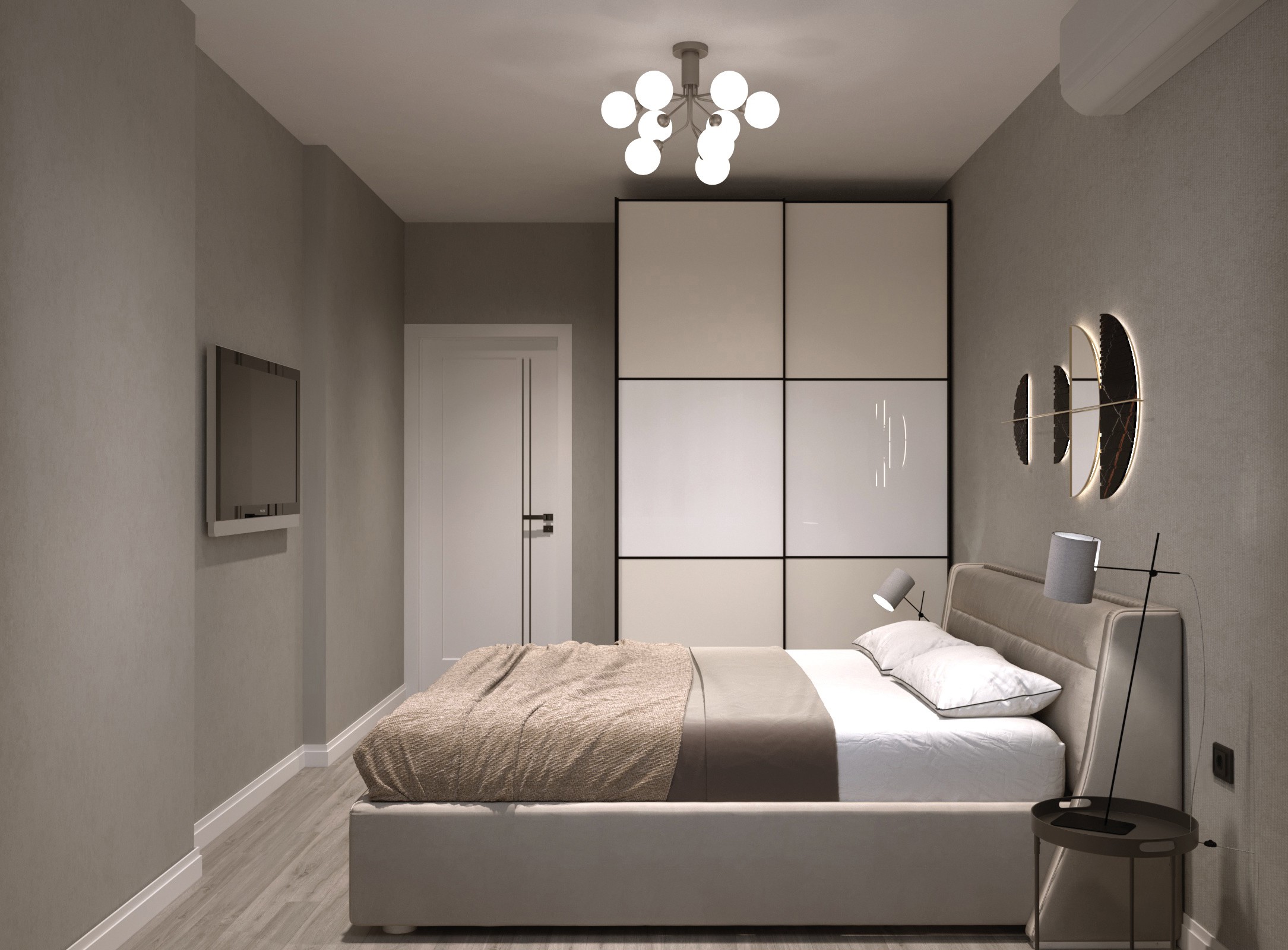 Отделка «Графит», Спальня